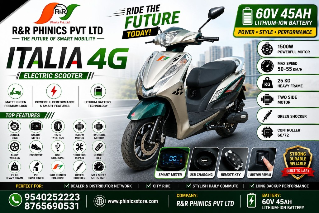 Italia 4G Electric Scooter — specifications and features