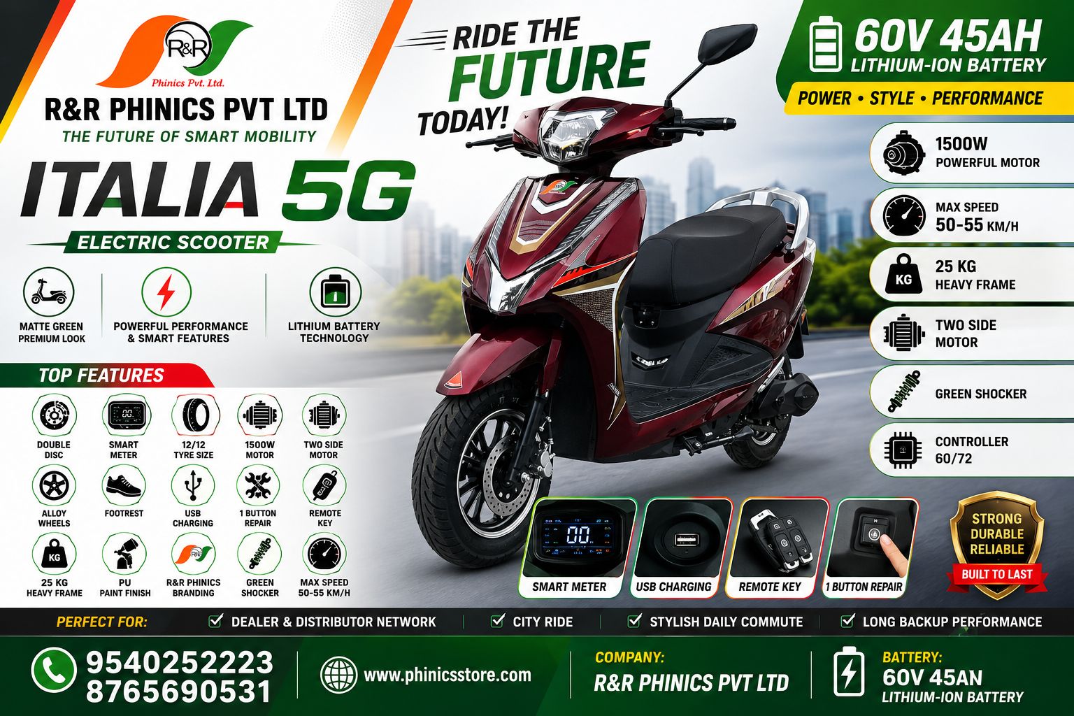 Italia 5G electric scooter